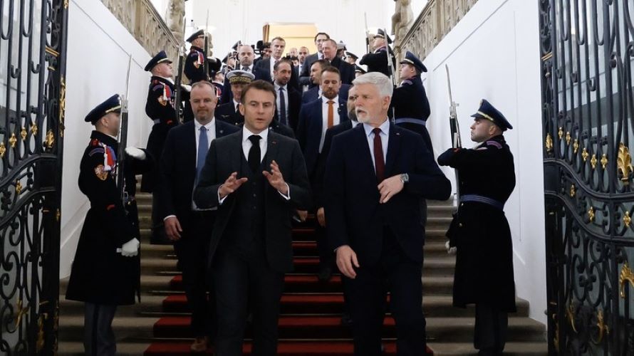 Macron Pavel Prague